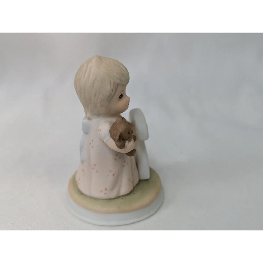 Lefton 2 Year‎ Old Girl Figure Teddy Bear Pajamas 1982 2.75 Inch Christopher